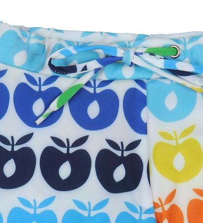 Sm?folk Bådebukser m. Retro Apples - UV50+ - Blåe Atoll