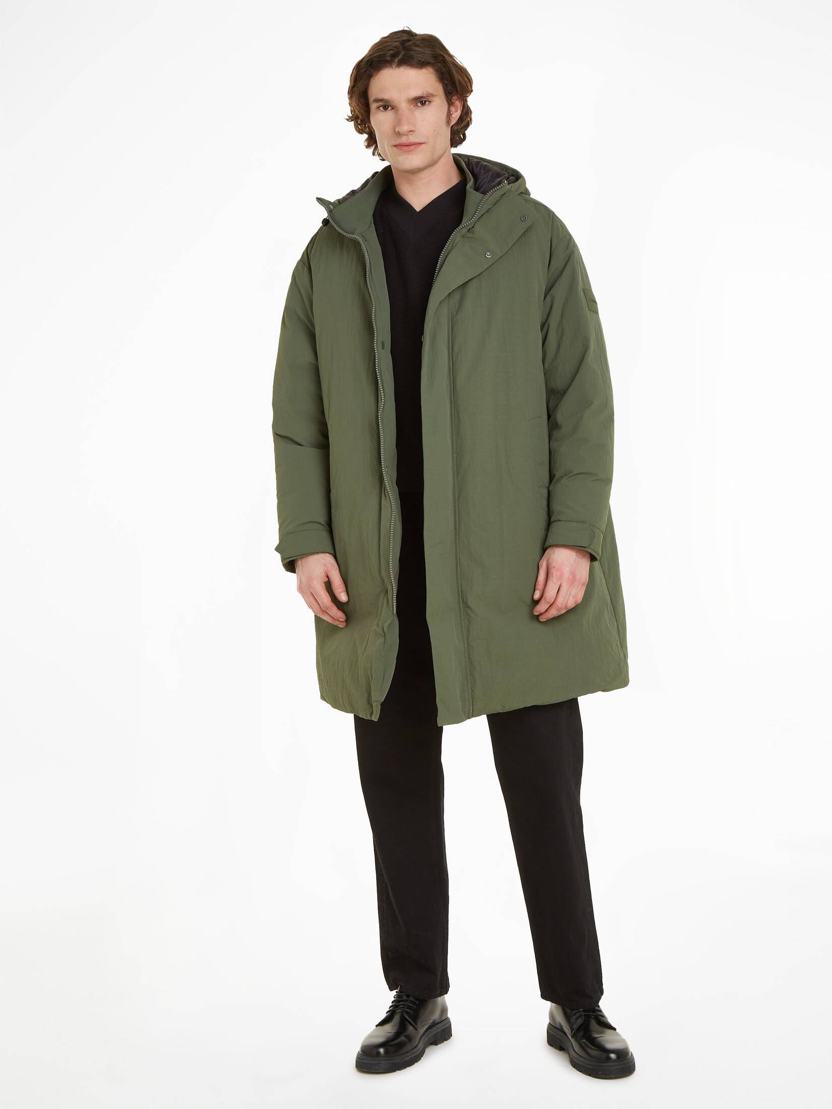 CALVIN KLEIN| Herren Daunenjacke mit Kapuze