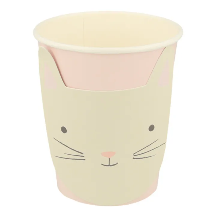 Meri Meri Gobelets Chat pastel - Set de 8