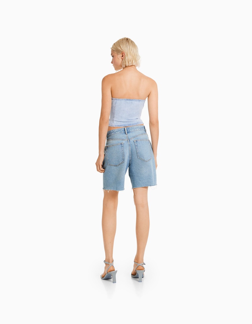 Bermudas vintage em denim