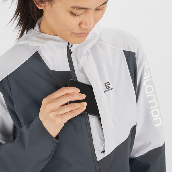 Veste trail SALOMON BONATTI TRAIL WP JKT W EBONY/WHITE