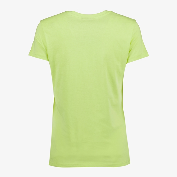 TwoDay dames T-shirt groen met tekstopdruk