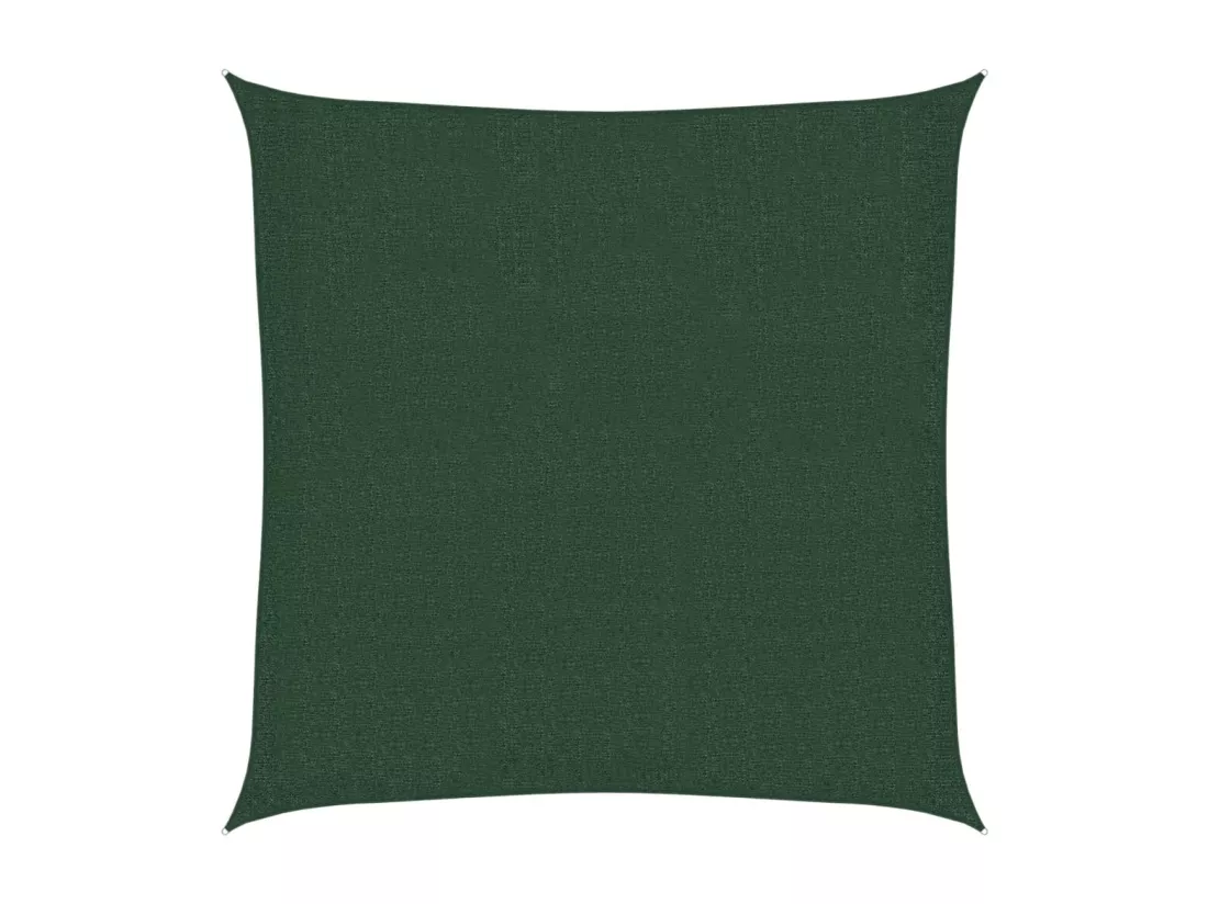 Voile d'ombrage 160 g/m² Vert foncé 2x2 m PEHD