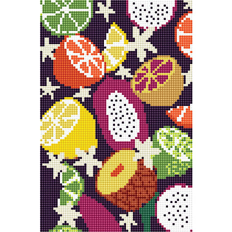 Diamond art frugter 20x30 cm