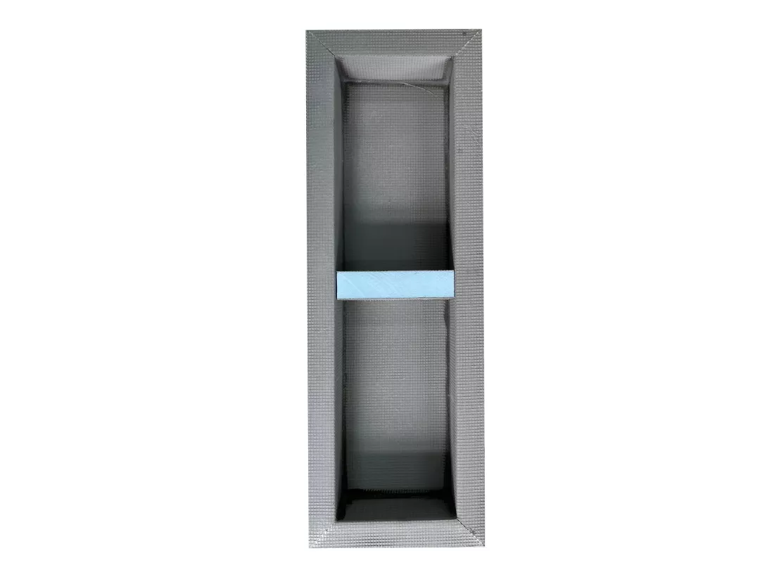 Niche de douche à encastrer et prête à carreler avec 1 étagère - 31 x 91 cm - KLARA
