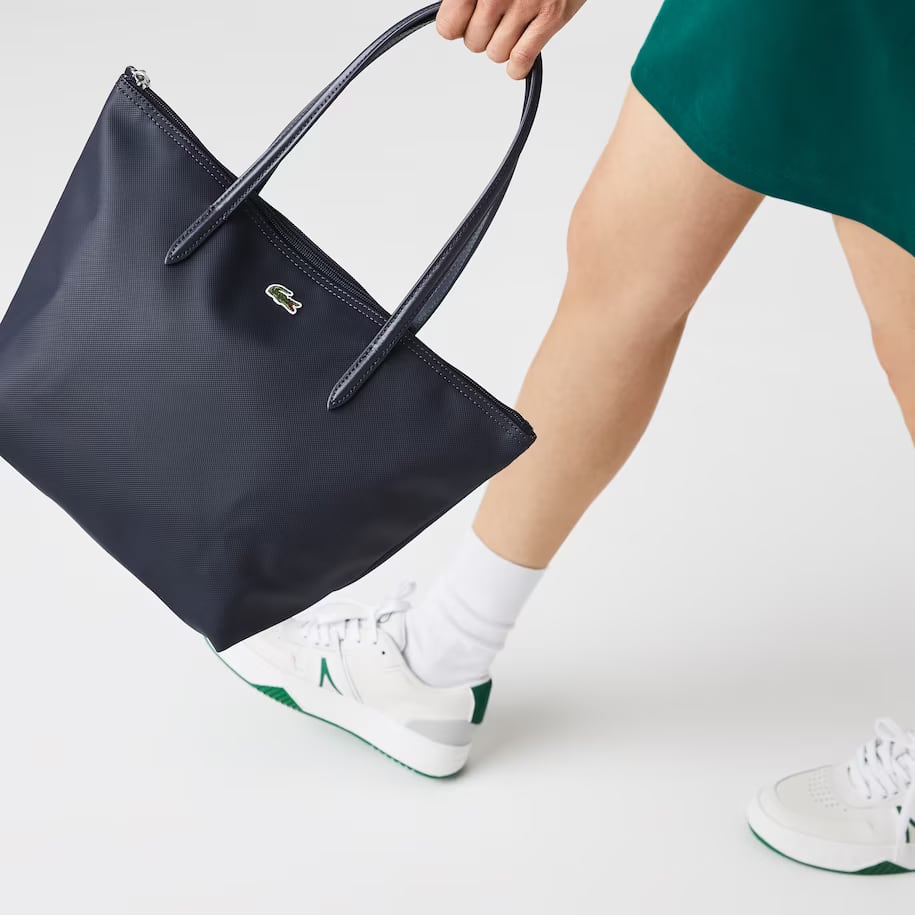 Petit sac cabas zippé L.12.12 Concept uni Sacs à main & Cabas - Bleu - Lacoste - Femme