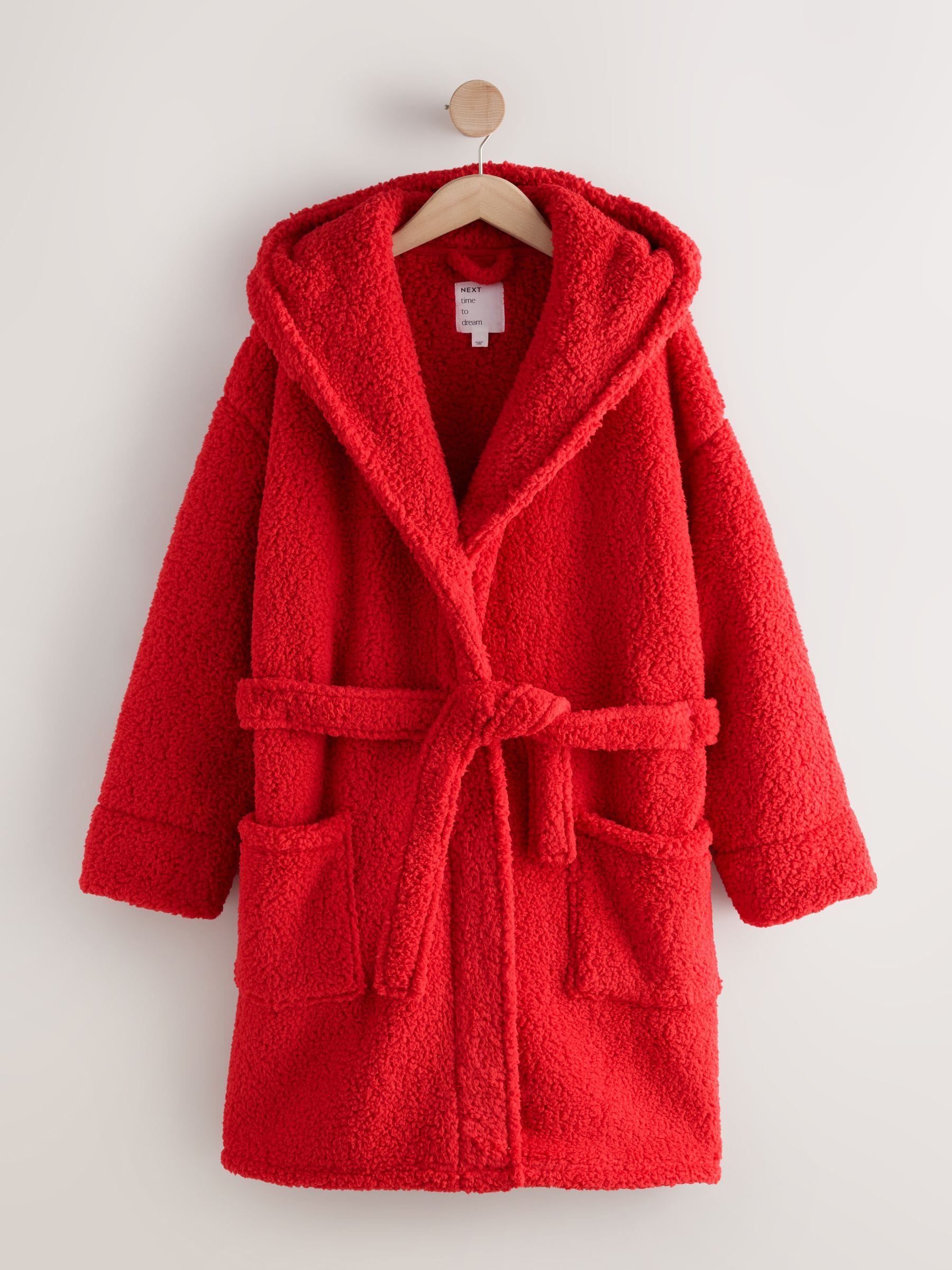 Rood - Teddy badjas