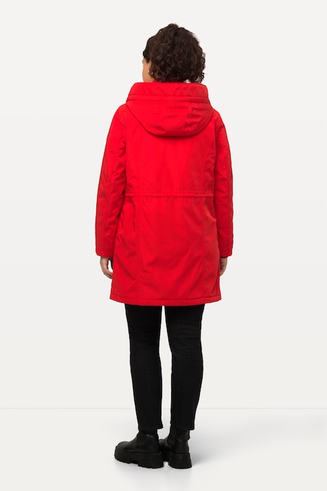 Performance-Parka, Steppeinsatz, 2-Wege-Zipper, Kapuze