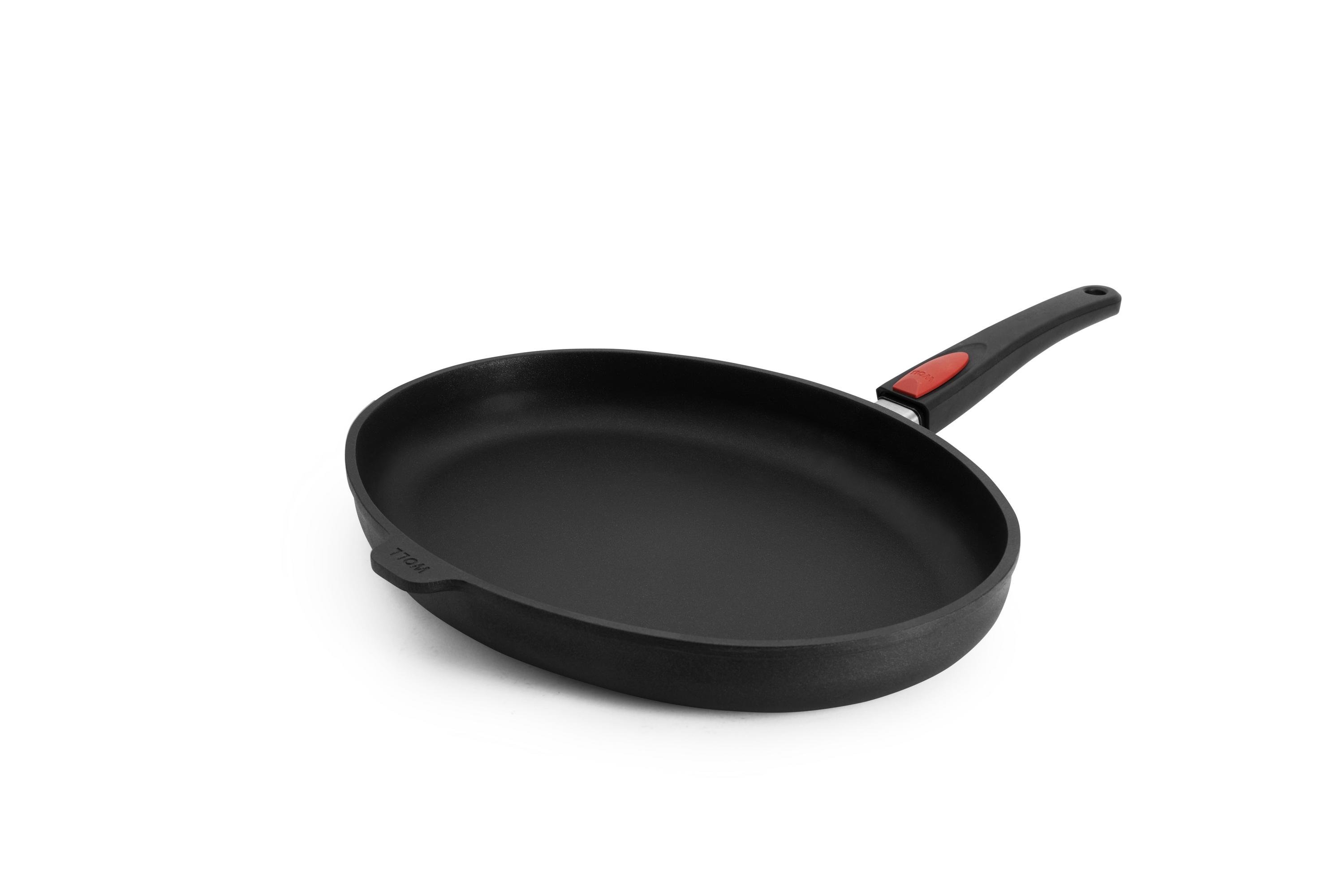 Titan Best Guss-Fischpfanne, oval - Größe: 38 x 28,4 cm