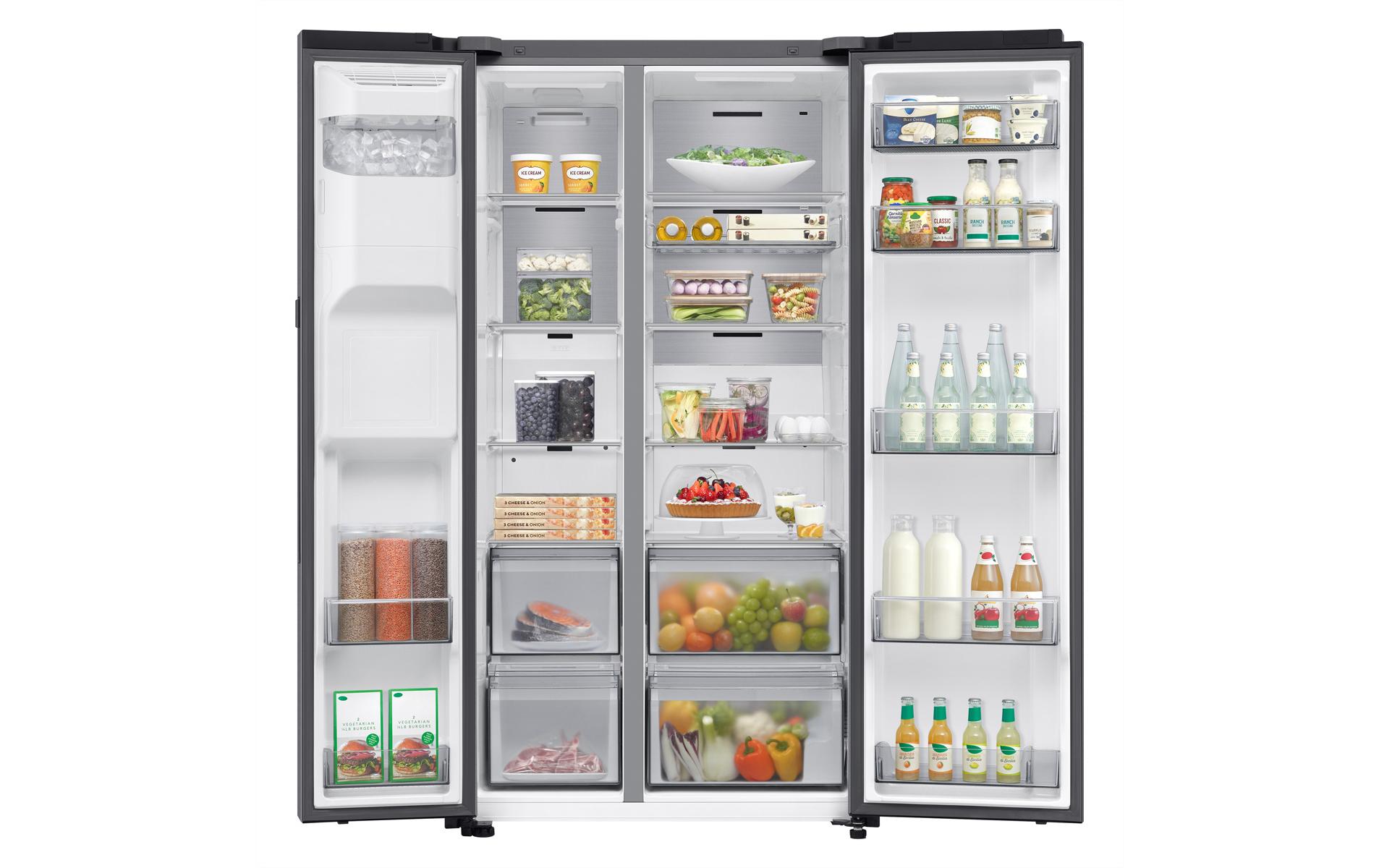 Foodcenter RS80F66KCTWS Edelstahl<br>Side by Side Kühl- und Gefrierteil