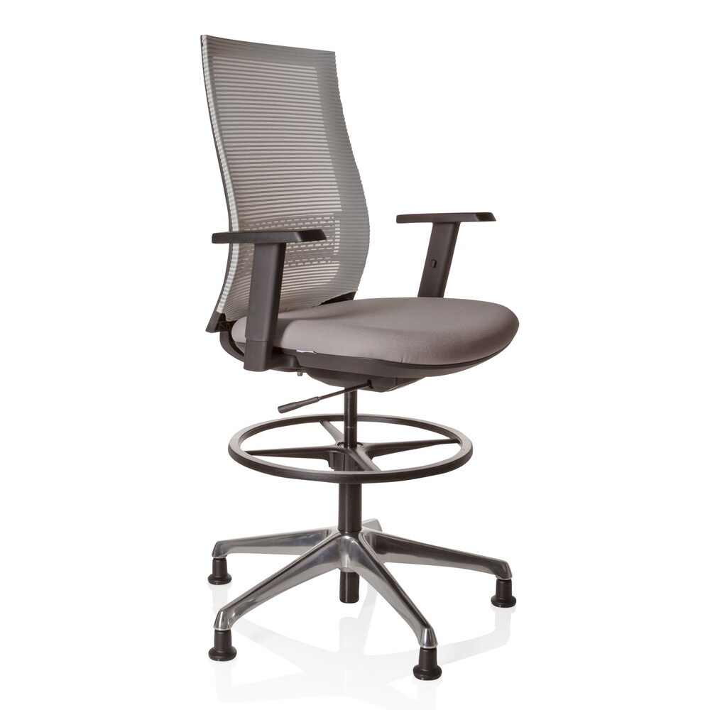 Counterstuhl TOP WORK 99 Stoff/Netzstoff mit Armlehnen (höhenverstellbar) hjh OFFICE