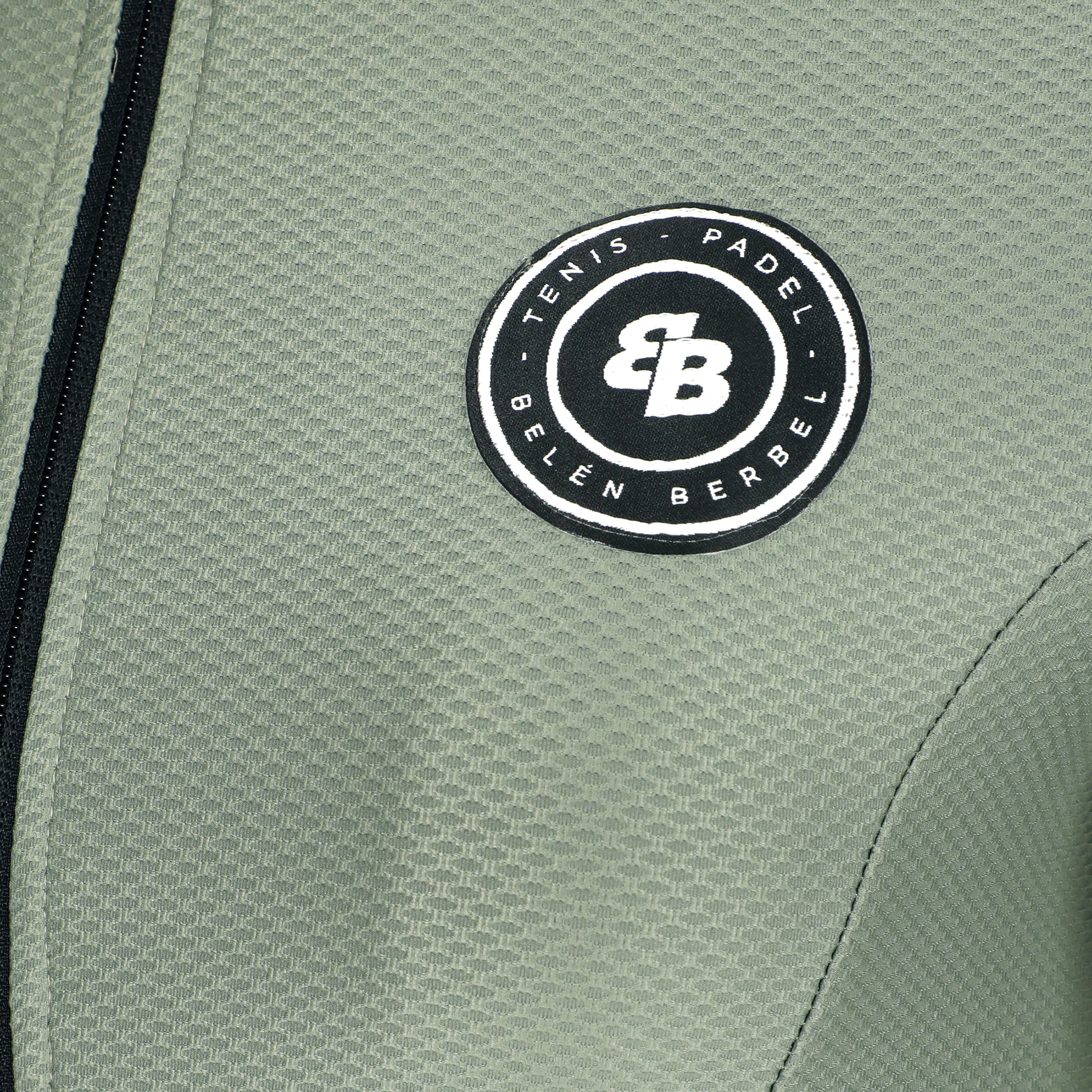 BB by Belen Berbel Texture Veste De Survêtement Femmes - Vert Olive
