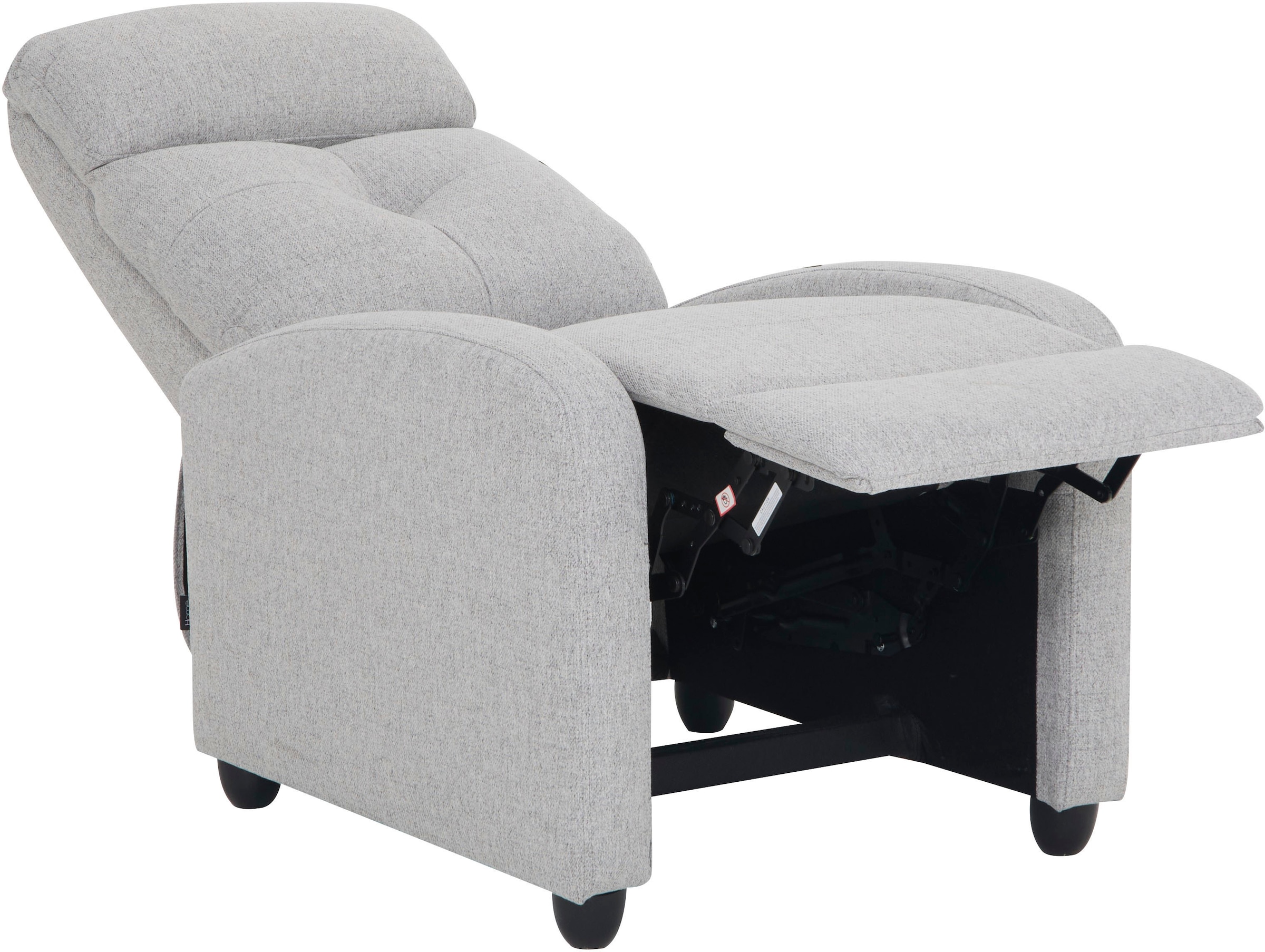 Home affaire Relaxsessel »VESOUL, TV-Sessel, Ruhesessel mit Schlaffunktion, Webstoff« Loungesessel mit manueller Relax- und Liegefunktion (105°-135°)