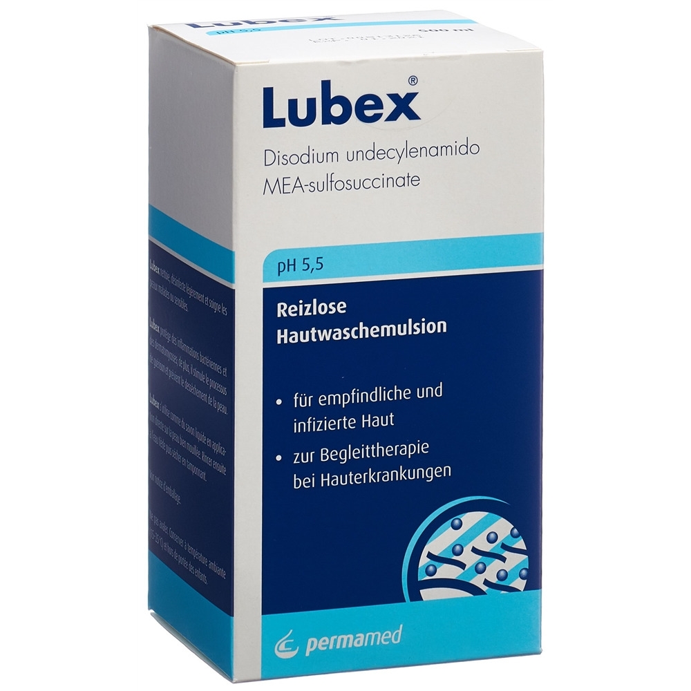 LUBEX Reizlose Hautwaschemulsion extra mild<br>500 ml, Dispenser, Emulsion zur Anwendung auf der Haut, pH 5.5