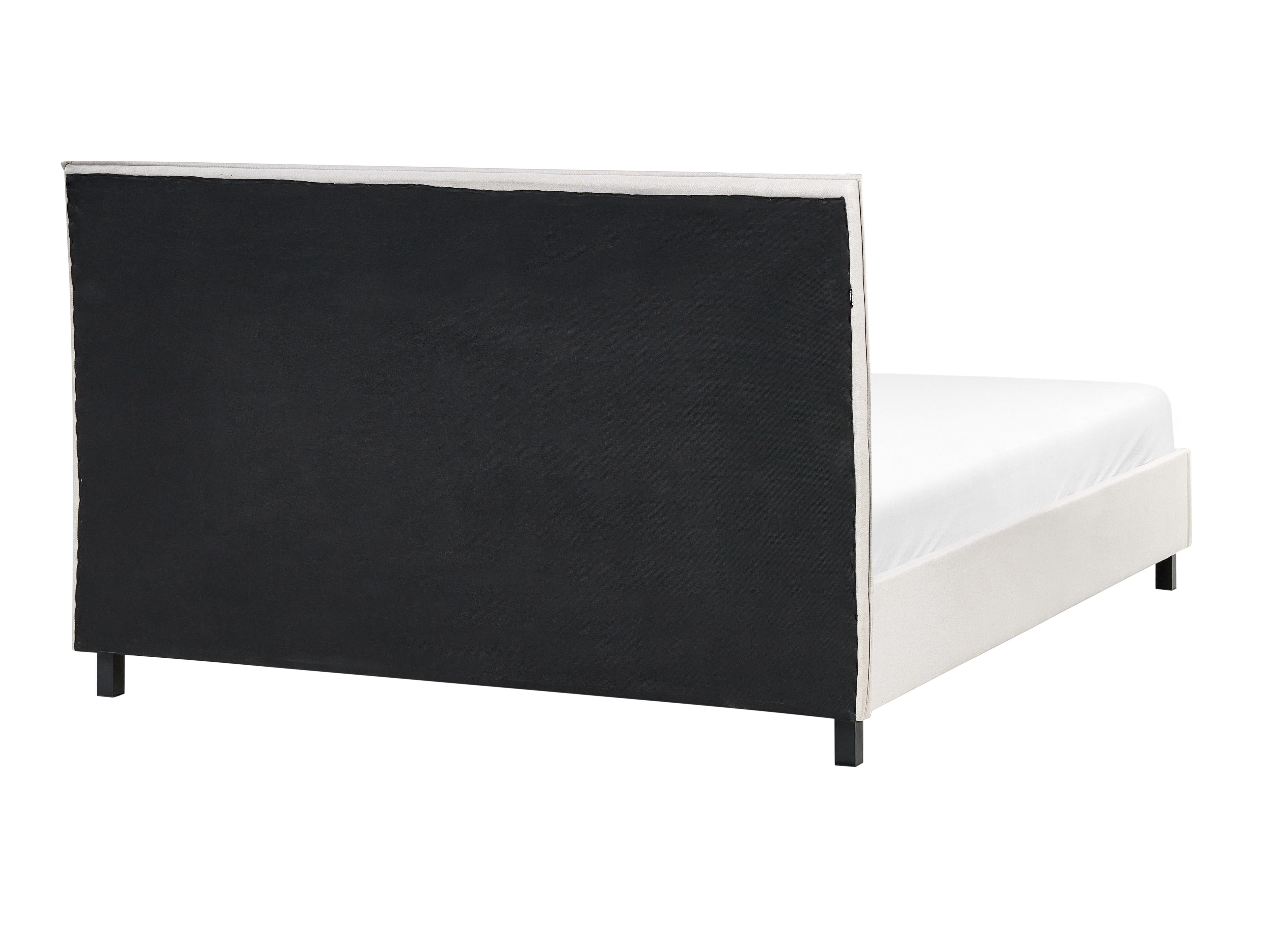 Bed Stof SENNEZ 160 x 200 cm Beige