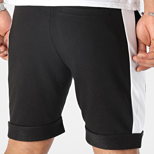 Short Jogging A Bandes Vunkan Noir Blanc