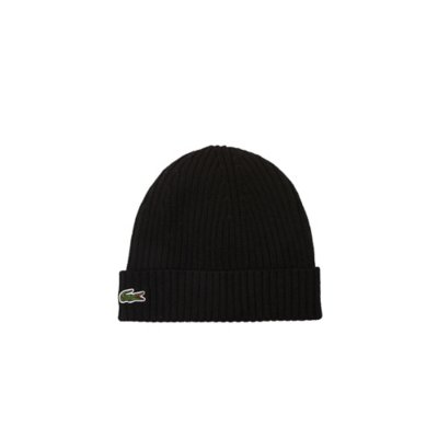 Bonnet homme en laine peignée côtelée LACOSTE