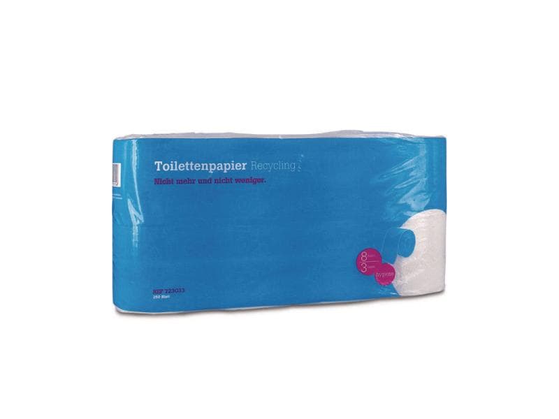 Hartmann Toilettenpapier Recycling 8 Rollen, 3-lagig 8 Rollen, 3-lagig