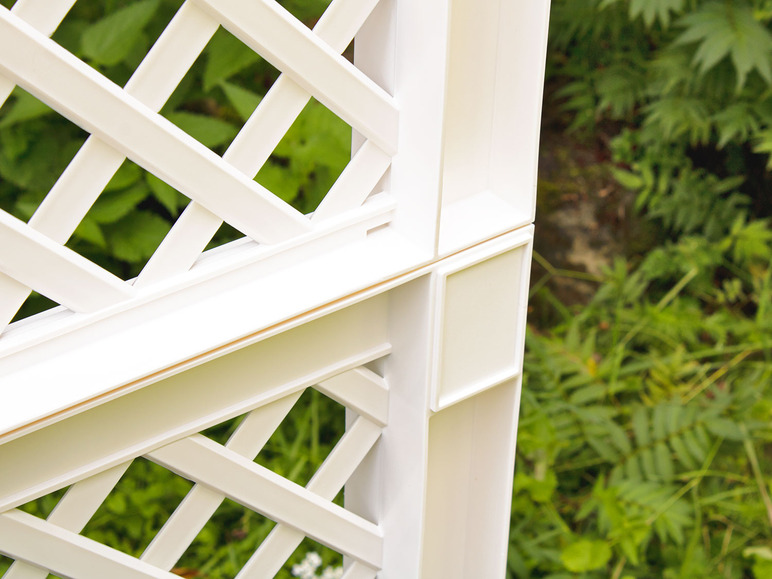 KHW bloembak met centraal trellis, L 100 cm, 110 liter, kunststof