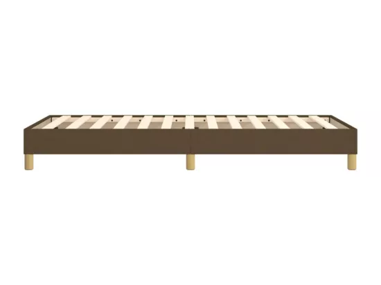 Sommier à lattes de lit Marron foncé 90x190 cm Tissu