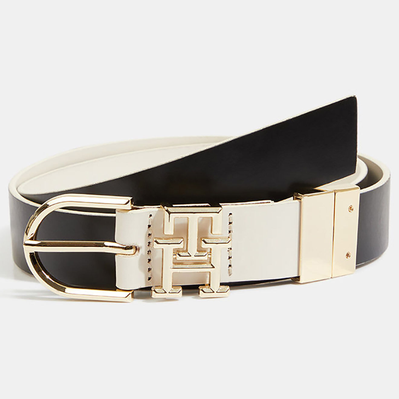 Tommy Hilfiger Ceinture en Cuir réversible Lux blanche