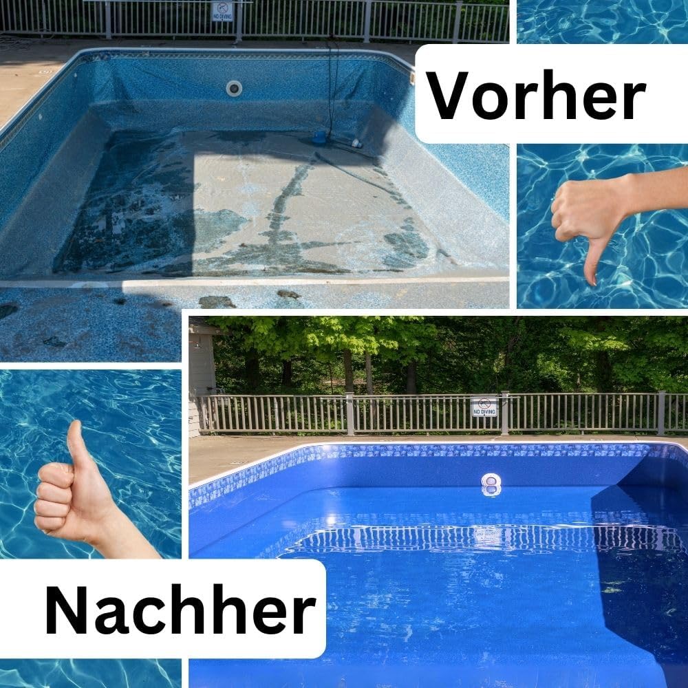 Poolfolie SonaLiner Rund für Rundpool in verschiedenen Größen und Farben geeignet für Stahlwand Rundbecken (blau, Ø 350 x 120 cm | 0.8 mm | Einhängebiese)