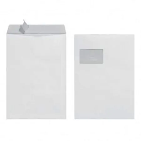 Herlitz Versandtaschen C4 Haftkl weiß 90gr. Fenster 10 Stück