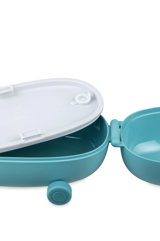 Alessi Food à porter snack box lichtblauw