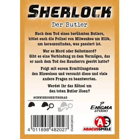 Asmodee Abacusspiele Kartenspiel Sherlock