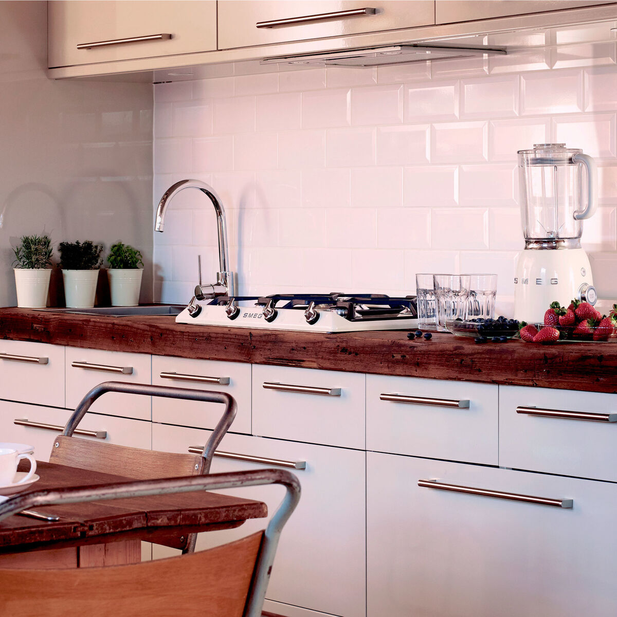 Victoria Design Gass Kokeplate 59.5 cm, Creme