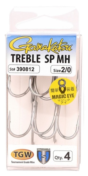 Hameçon Triple Gamakatsu Treble SP MH Hyper Corrosion Protected