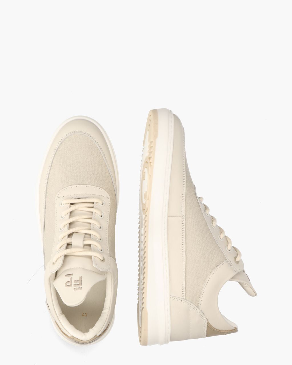 Filling Pieces Low Top Tech Crumbs Off-White Herensneakers