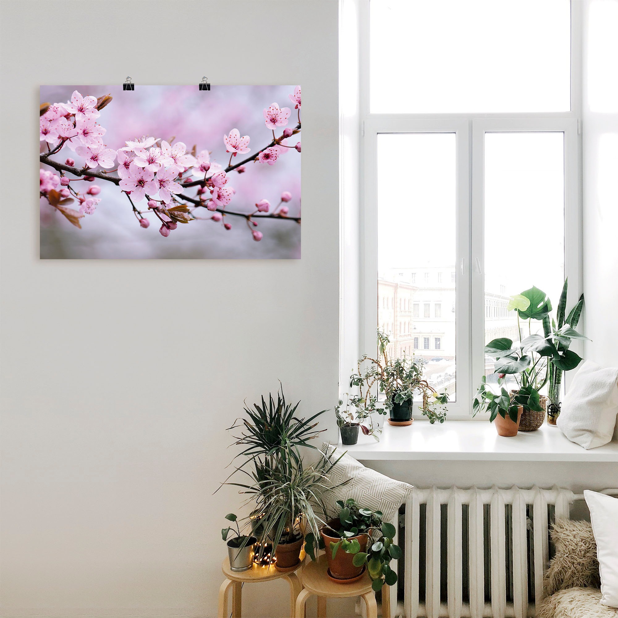 Artland Wandbild »Kirschblüten« Blumen 1 Stk. tlg. als Alubild, Outdoorbild, Leinwandbild, Poster, Wandaufkleber