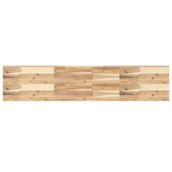 vidaXL Tampo de Mesa Retangular 120x30x4 cm Madeira de Acácia Maciça - 1762718774