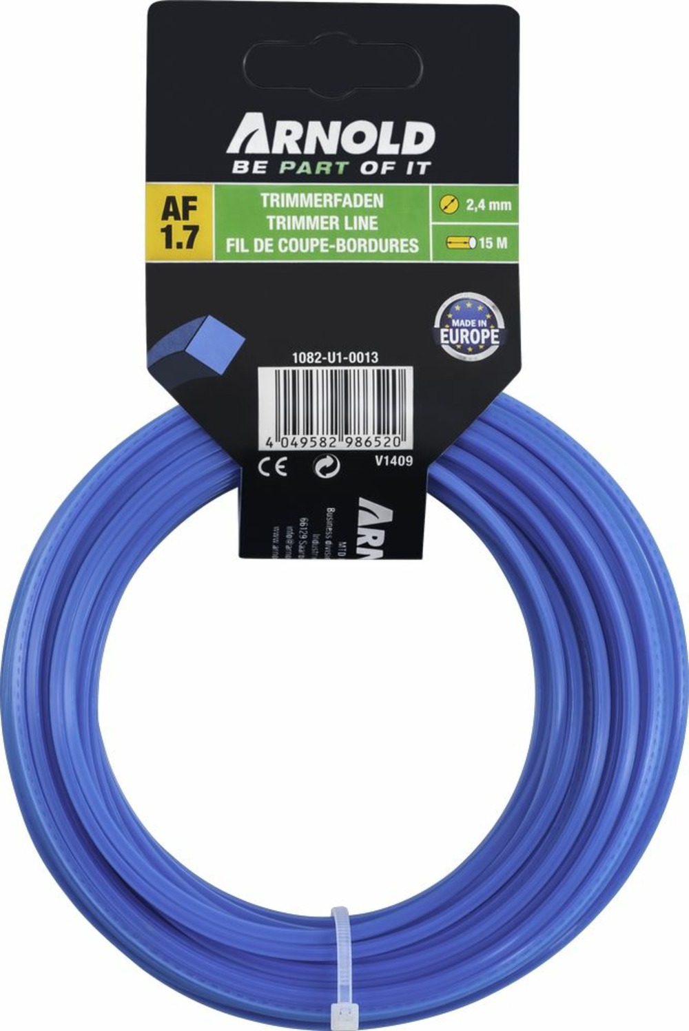 Fil de coupe-bordure carré en nylon 2,4 mm × 15 m