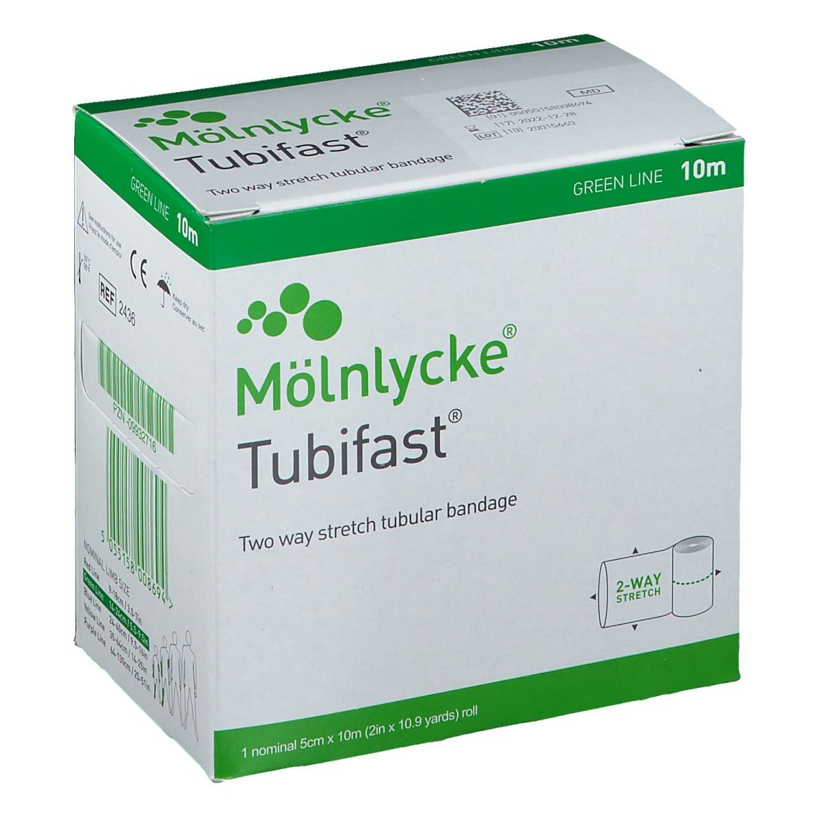 Tubifast 2-Way Stretch 5 cm x 10 m grün