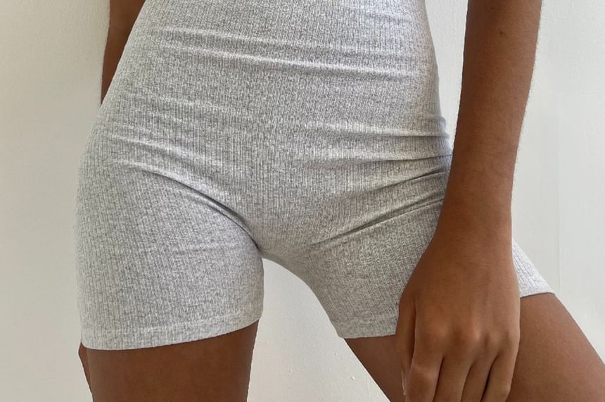 BrickBlack - Spaghettibandjes Playsuit met Effen Kleur