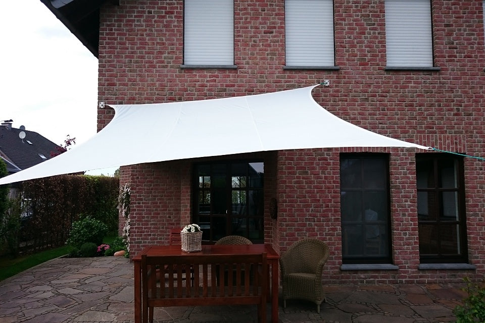 Nesling Dreamsail schaduwdoek vierkant creme 4x4 m.