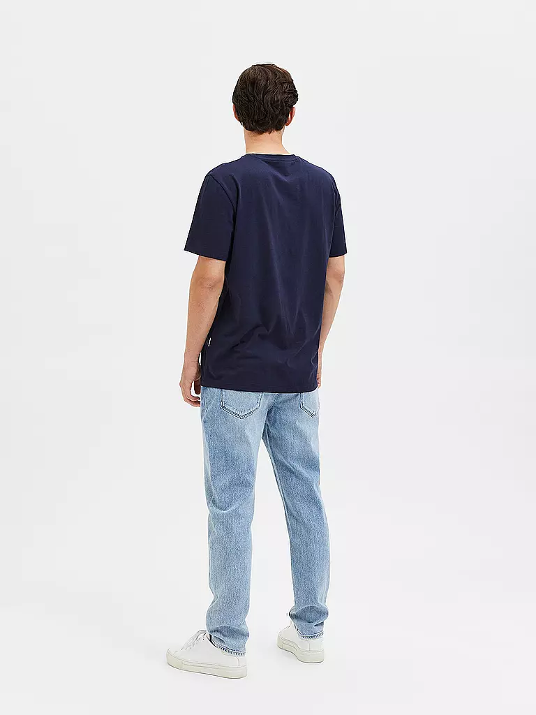 SELECTED T-Shirt SLHASPEN  blau