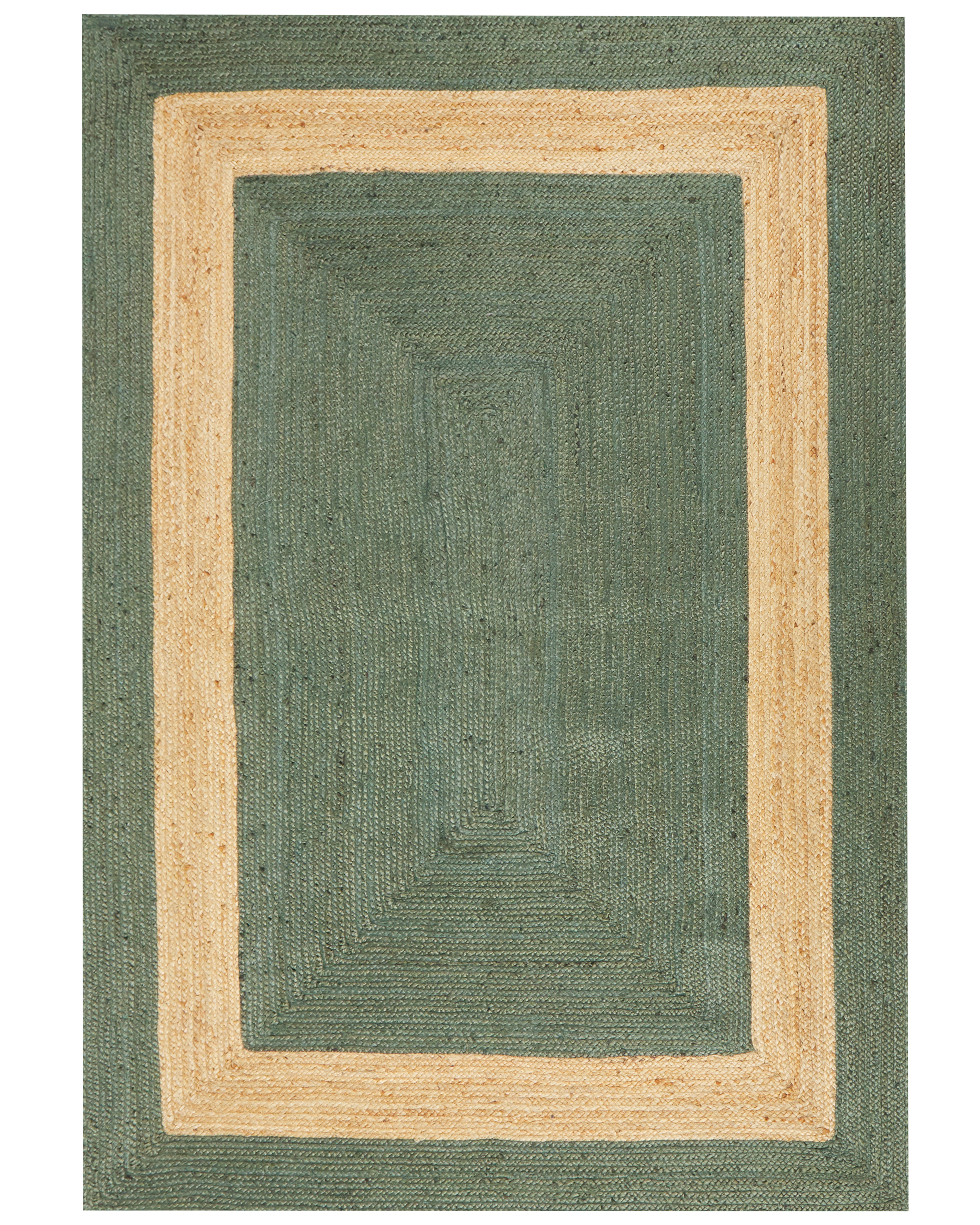 Vloerkleed KARAKUYU Groen 160 x 230 cm Jute