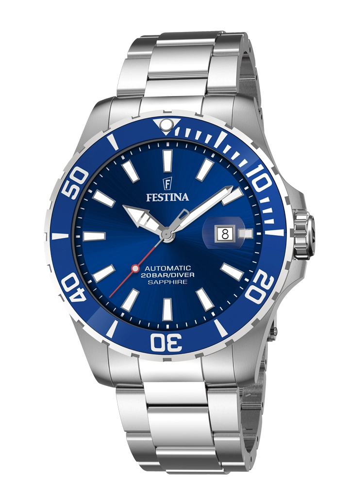 Festina Automatik Herrenuhr Silber F20531/3