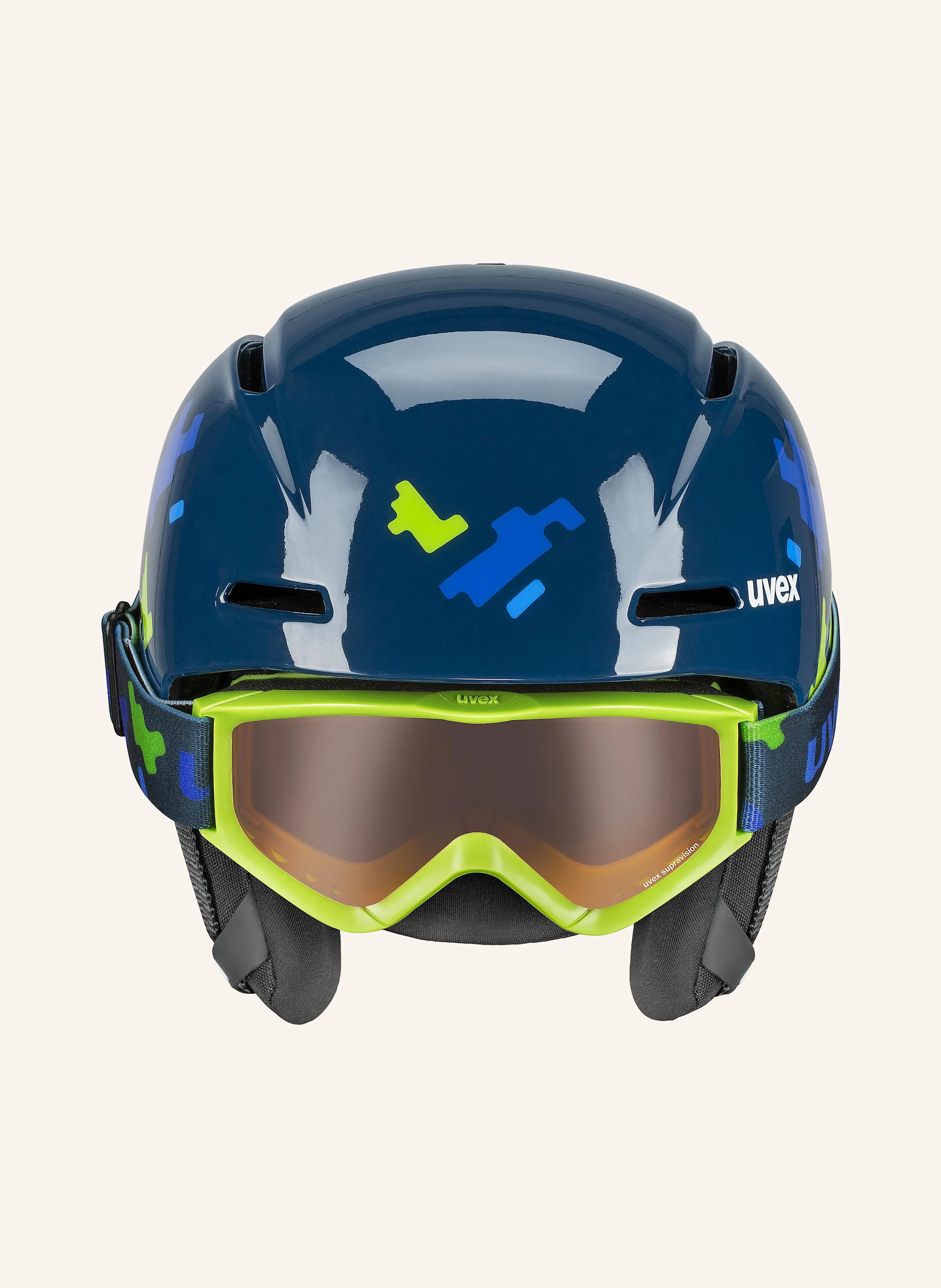 uvex Set: Skihelm VITI und Skibrille SPEEDY PRO