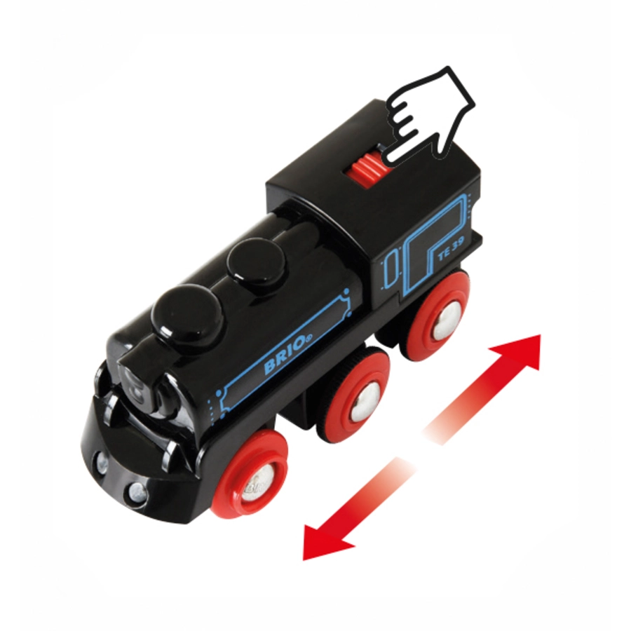 BRIO® WORLD Schwarze Akku-Lok mit Mini-USB 33599
