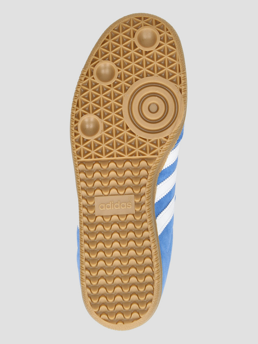 adidas Skateboarding Samba ADV Skate Shoes blue bird/ftwwht/gold