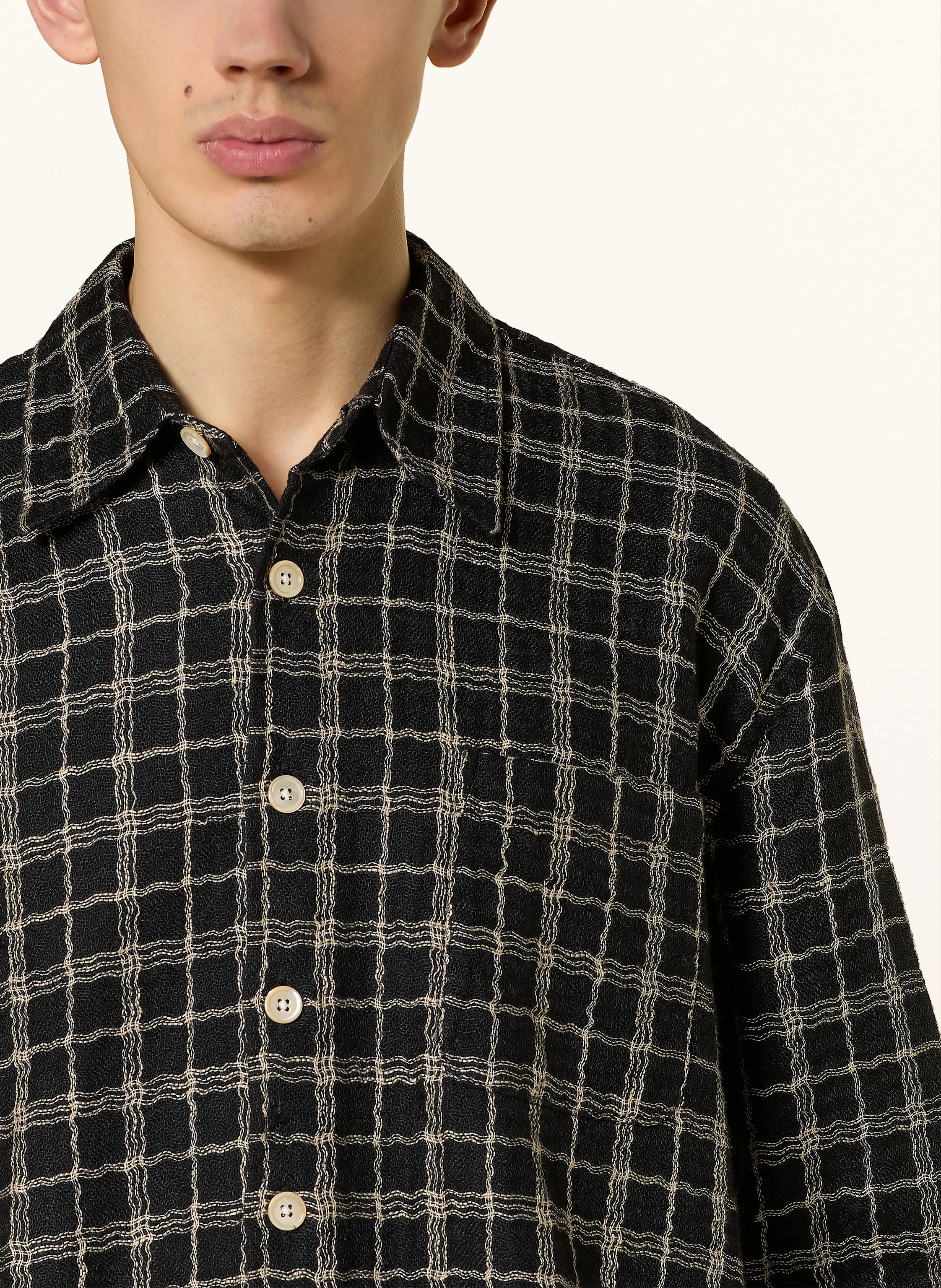 OUR LEGACY Overshirt ABOVE mit Leinen
