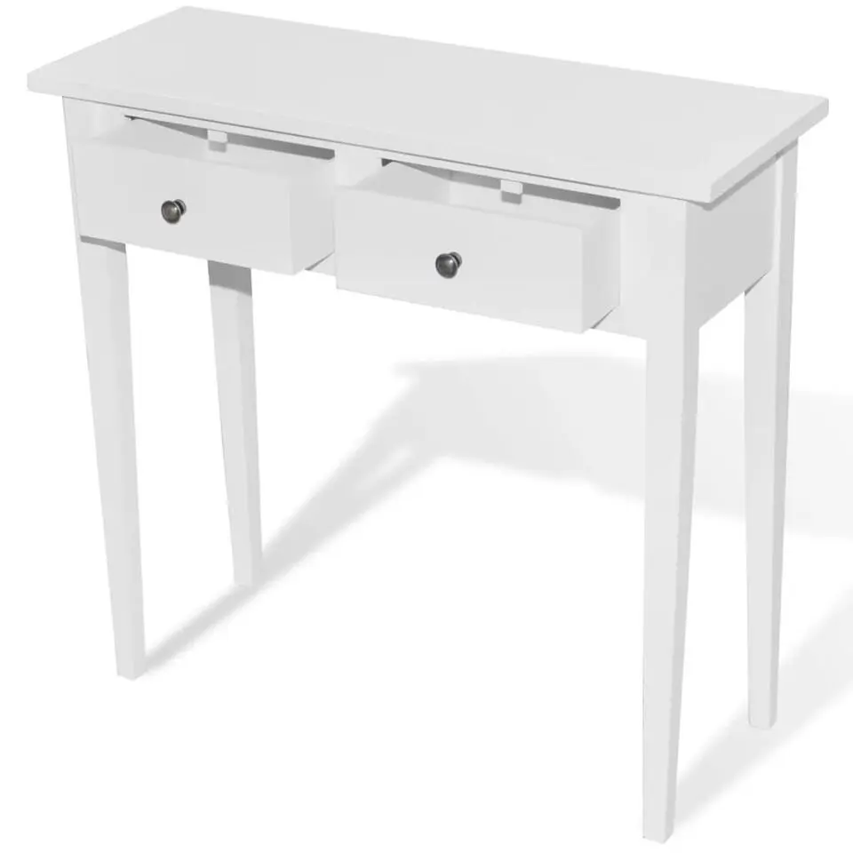 vidaXL - Kaptafel - Wit - Hout