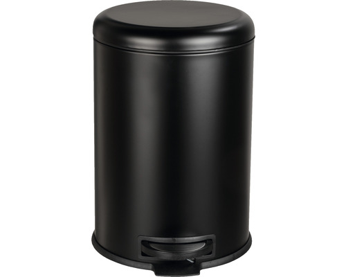 Wenko pedaalemmer Leman Easy Close 12 l mat zwart