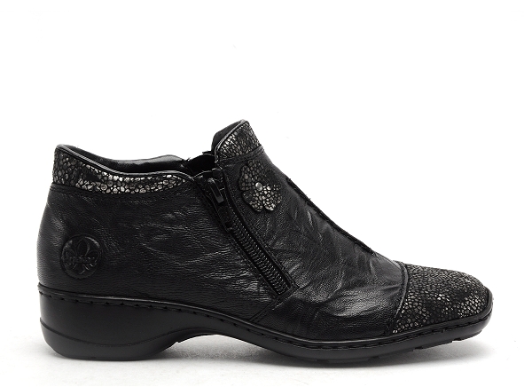 Rieker boots bottine plates femme 58388 noir