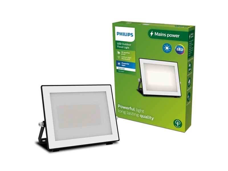 Philips Lois Flutlicht 50W 3000K IP65 schwarz 50 W Philips 8720169365148 Aussenbeleuchtung Wandbeleuchtung für den Aussenbereich Nicht austauschbare(s) Leuchtmittel LED F