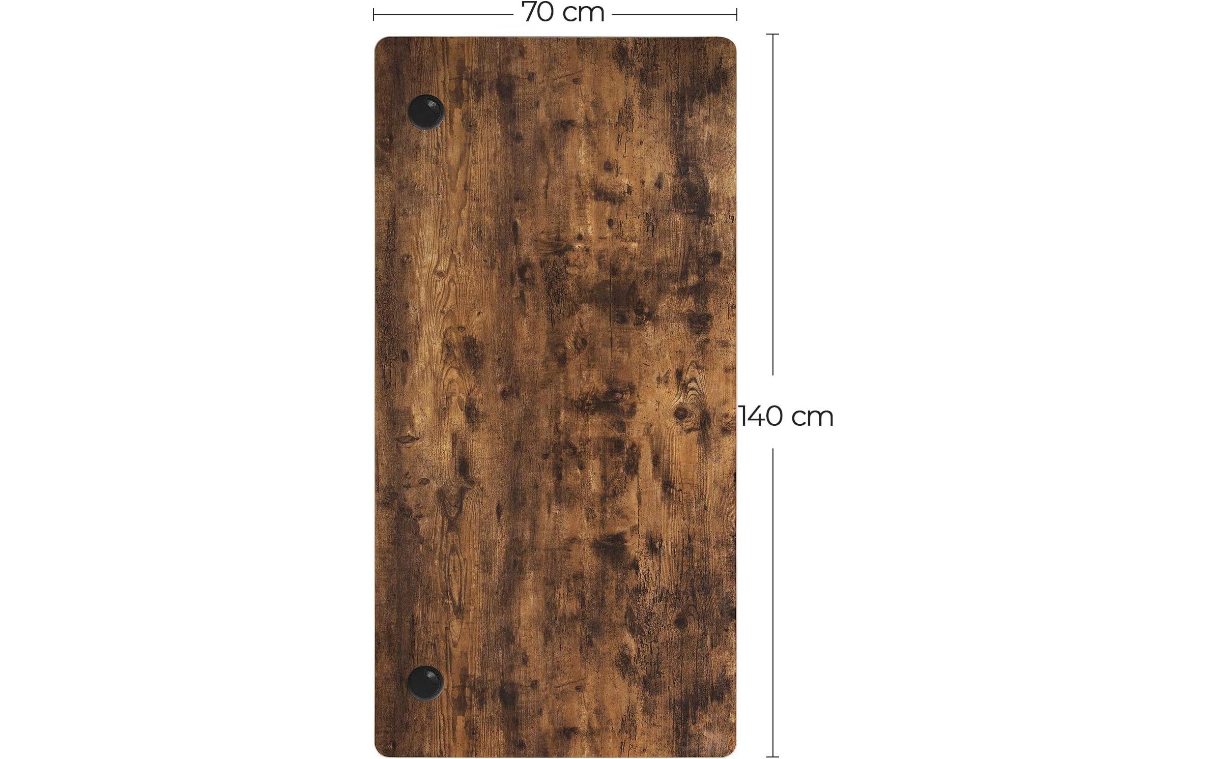 Tischplatte 140 x 70 x 1.8 cm, VintagebraunMDF-Tischplatte